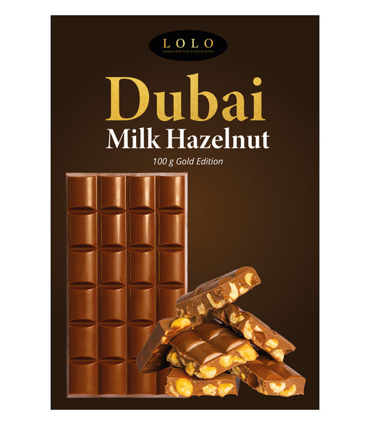 Geroosterde hazelnoten reep melk - 100 gram