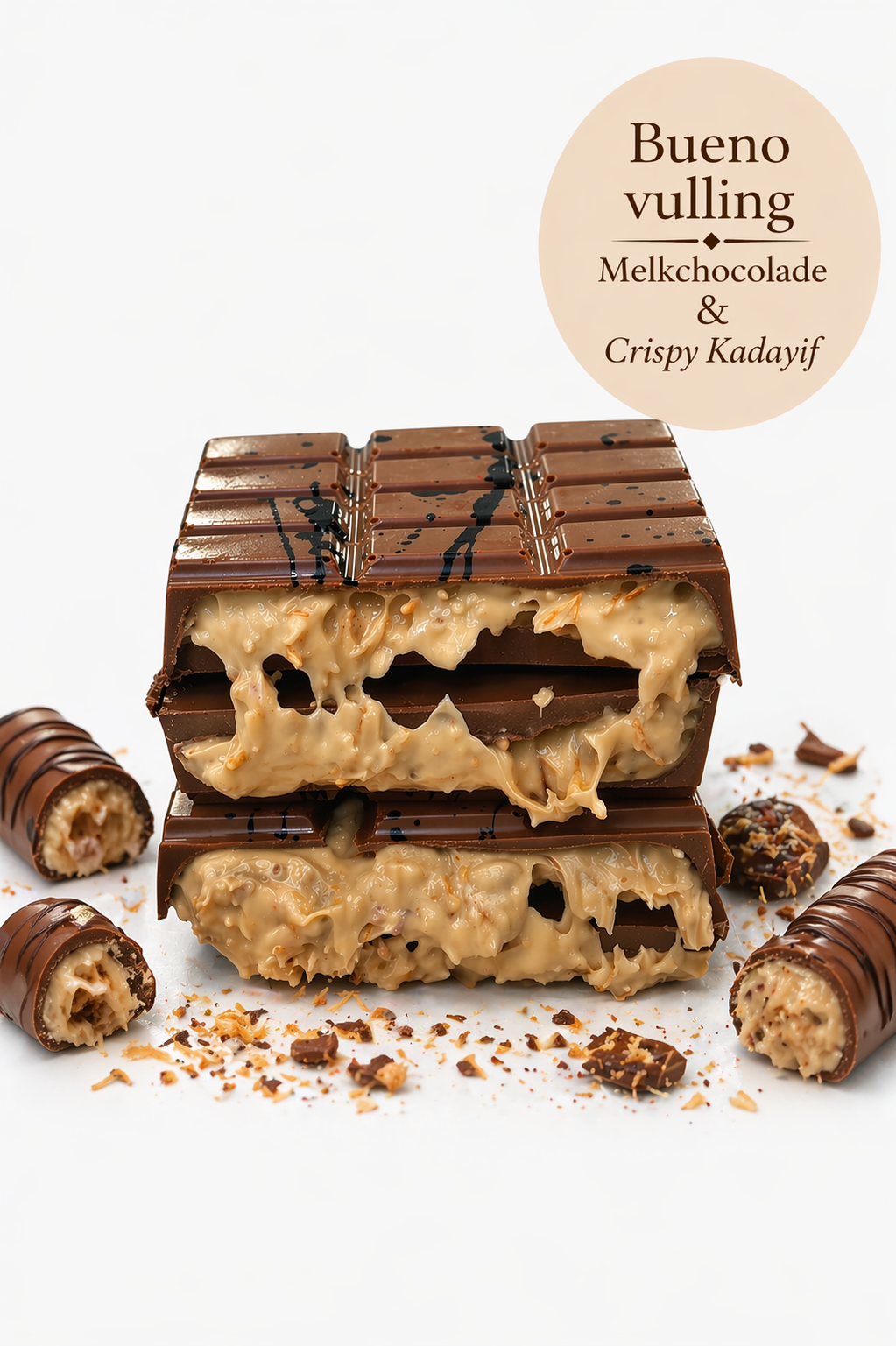 Dubai style - Bueno & Kadayif chocoladereep 200 gram