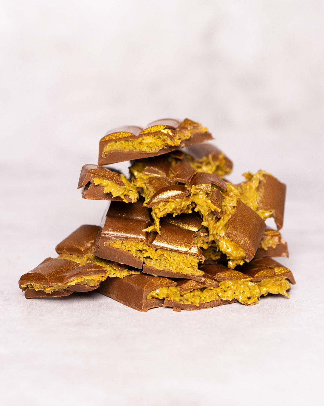 Dubai Pistache Chocoladereep Gold - 100 Gram